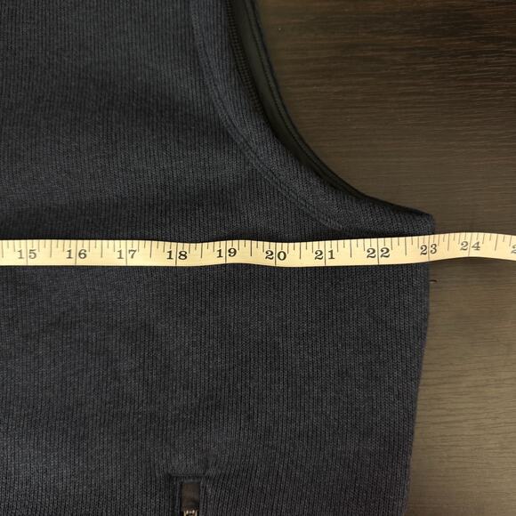 Rhone Fleece Vest Men XL Athletic Performance Full Zip Warm Layer Navy Blue NEW - Picture 8 of 10